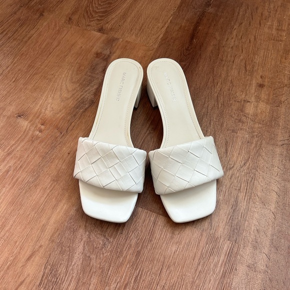 Marc Fisher Shoes - Marc Fisher Women's Woven White Sandals size 8.5